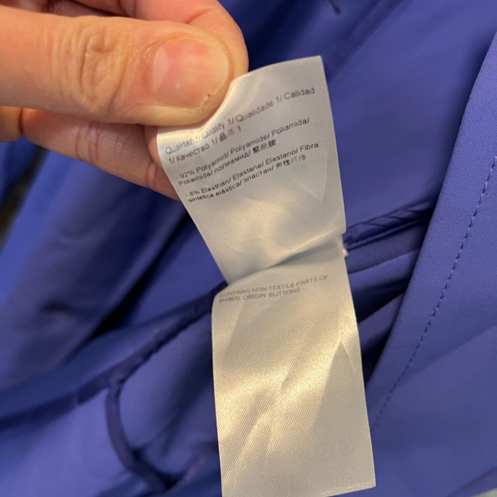 🎉𝐇𝐎𝐒𝐓 𝐏𝐈𝐂𝐊🎉𝐄𝐒𝐂𝐀𝐃𝐀 Periwinkle Belted Trench Coat Luxe Stretch - Picture 4 of 12